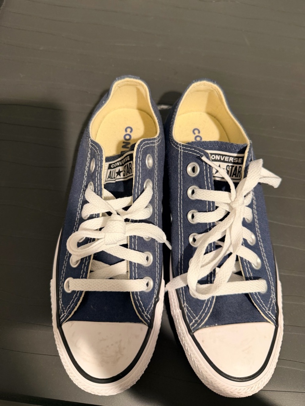 Converse Navy and White Low Top Sneakers